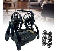 Avvolgitore di filato di lana for maglieria,avvolgitrice automatica di filato,ruota elettrica,controllo della velocità,avanti e indietro,per tessitura di filati,processo di stoppino misto(Black)