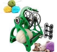 Avvolgitore di filato di lana for maglieria,avvolgitrice automatica di filato,ruota elettrica,controllo della velocità,avanti e indietro,per tessitura di filati,processo di stoppino misto(Green)
