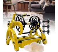 Avvolgitore di filato di lana for maglieria,avvolgitrice automatica di filato,ruota elettrica,controllo della velocità,avanti e indietro,per tessitura di filati,processo di stoppino misto(Yellow)