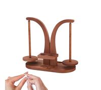Avvolgitore di Filato - Supporto Avvolgitore in Legno Magnetico,Rotante Doppi Fusi Accessorio Uncinetto per Casa Hobby Creativi Artigianato Maglia
