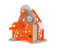 Avvolgitore elettrico bobine, avvolgitore filamenti 3D con manovella, design modulo staccabile bobina 1 kg, filo for saldatura, filo for cucire, zero sprechi materiali consumo(Orange,220V)