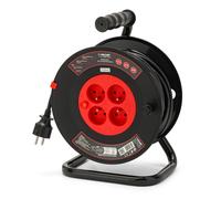 Avvolgitore elettrico bricolage, 4 prese e spina francesi, H05VV-F3G1.5MM2, 40M