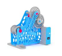 Avvolgitore Elettrico Manuale per Filamento per Stampanti 3D, Strumento di Riavvolgimento a Manovella con Telaio Modulare Rimovibile, Avvolgimento Uniforme per Bobine di Filamento da 1 Kg Blue