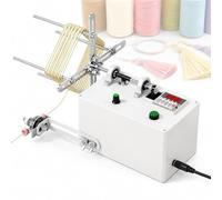 Avvolgitore Elettrico per Nappe, Avvolgitore Automatico per Bobina, Circonferenza Regolabile di 50 Cm, 3200 Giri/min, Funzione di Conteggio Digitale, Controllo della Velocità Continuo, per Fai da Te