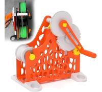 Avvolgitore for bobina di filamento 3D, riavvolgitore for bobina manuale, senza grovigli, rotazione fluida, design modulare rimovibile, for appassionati di stampa 3D, saldatori.(Orange)