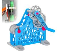 Avvolgitore for bobina di filamento 3D, riavvolgitore for bobina manuale, senza grovigli, rotazione fluida, design modulare rimovibile, for appassionati di stampa 3D, saldatori.(Blue)