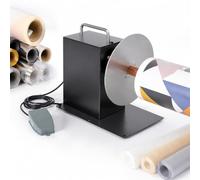 Avvolgitore industriale per materiali larghi, velocità 400 giri/minuto | Avvolgitore per etichette/poster, diametro disco 175 mm/6,8 pollici, velocità regolabile e controllo della direzione(40cm)