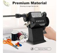 Avvolgitore manuale a spirale con contatore 0-99999, avvolgitore a spirale manuale a doppio scopo di alta qualità Black