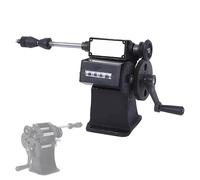 Avvolgitore manuale per conteggio bobine, avvolgitore a manovella con intervallo di conteggio da 0 a 99999, utensile avvolgitore a doppio scopo con pulsante zero, per filo, fettuccia, molle, nastro