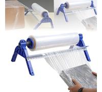 Avvolgitore Manuale Per Film Estensibile (30-50 Cm) - Macchina Avvolgitrice Da Tavolo Con Tensione Regolabile E Taglierina Integrata | Ideale Per Avvolgimento Pallet, Spedizioni E Traslochi,A
