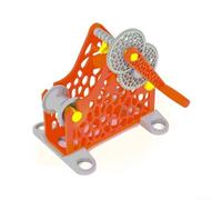Avvolgitore per filamenti a manovella per stampante 3D, per rotoli da 1 kg, design modulare compatibile con trapano manuale a doppia modalità (arancione)