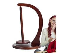 Avvolgitore per filo all'uncinetto - Supporto per filo a pendolo in legno da 25 cm, organizer ṕer riporre il f́ilo | Pratico accessorio filatoio p̃er lavori domestici, maglieria, uso aziendale