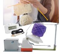 Avvolgitore per gomitoli di filato, Avvolgitore for gomitoli di filato con contatore, avvolgitore elettrico for filati for uncinetto e maglieria, capacità 500 g, for filati di lana for uso domestico