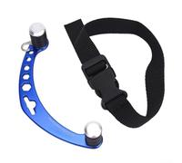 Avvolgitore per lenza da pesca, 1 pezzo in lega di alluminio, strumento per legare nodi FG Assist, design con anello in gomma regolabile per un collegamento sicuro della lenza intrecciata