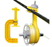 Avvolgitore per mulinello da pesca con pinza antistrappo per mulinello | stazione di avvolgimento mulinelli - per pesca al lancio, posato, pesce gatto, lago, fiume, stagno, barca, spiaggia