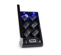 Klarstein Klingenthal Portaorologi Rotazione Destra-Sinistra 12 Orologi LED Touch Nero