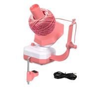 Avvolgitore per Palline di Filato, Avvolgitore Elettrico per Uncinetto Avvolgitore Automatico per Filati con Capacità 10 Once, Carica Automatica, per Maglieria Rotolo di Lana Tessitura (Rosa)