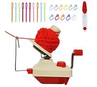 Avvolgitore per palline di filato, avvolgitore manuale per lana a sfera in fibra di filato Swift a mano per famiglia + 10PS segnapunti per punti a maglia + 10PS aghi in plastica + 1PS forbici (22)