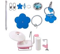 Avvolgitore silenzioso per filati, per realizzare in modo efficiente i gomitoli di lana, per realizzare gomitoli di lana, con controllo della tensione, compatto, in ABS resistente, regalo per