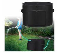 Avvolgitore Tubo Acqua Borsa Stoccaggio di 45 metri di tubo, Porta Tubo Giardino con Piccola Tasca Portautensili per Giardini Piccoli E Terrazzi