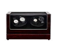Avvolgitori per orologi per orologi di filatore - 4+0 in legno Watch Automobile di stoccaggio del vento per vento trasparente Copertura trasparente Orologio meccanico Orologio Meccanico Orologio