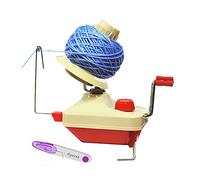 Avvolgitori per palline, filati per maglieria, uncinetto, filato rapido, fibra di lana, spago, lana, avvolgitore, kit di attrezzi fai da te, 1 filato, avvolgitore per palle + 1 pz, forbici (2)