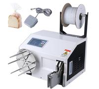 Avvolgitrice automatica e impacchettatrice, avvolgitore bobina regolabile con bobina, disco in acciaio inossidabile, pedale, per cavi, fili, bobine di legatura alimentare