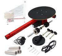 Avvolgitrice automatica per film estensibile, avvolgitrice elettrica per pallet con 4 rotoli di film, banco avvolgitore portatile per film estensibile, avvolgitrice con distributore di film