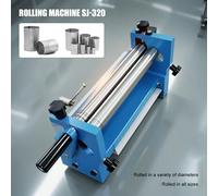 Avvolgitrice manuale in metallo Piegatrice SJ-320 Piegatrice a manovella Piccola macchina avvolgitrice Arrotondatrice Piegatrice