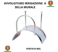 AVVOLGITUBO A SELLA DA PARETE ACCIAIO ZINCATO AGRATI PORTATA 9 KG