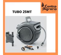 avvolgitubo acqua automatico da giardino parete fissaggio a muro Globo 25 mt