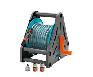 Avvolgitubo acqua portatile Gardena 2687-20 tubo 15mt + lancia e raccordi