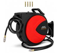 Avvolgitubo Aria Compressa Automatico 20+2 Metri 20 Bar 290 PSI Attacco Rapido 1/4" Avvolgitore Tubo Compressore Orientabile 180° da Parete per Officina Garage