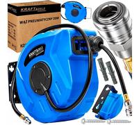 Avvolgitubo Aria Compressa Automatico 20M Tubo Gomma Pneumatico 9,5x15mm 1/4"