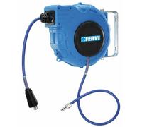 Avvolgitubo aria compressa automatico compressore 15 mt carrello Fervi 0481/15
