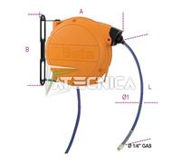 Avvolgitubo automatico 10 mt Beta 1901BM/8 per aria compressa e acqua fredda