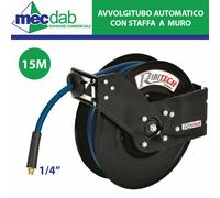 Avvolgitubo Automatico Aria Compressa 15MT+1 Ribitech Fissabile a Muro