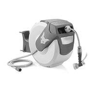 Avvolgitubo automatico Grigio a muro FUXTEC FX-WSA20G da 20 m di tubo acqua flessibile ½ Pollice con "EASY FIX" per una facile irrigazione - Orientabile a 180° (65x29x46 cm)