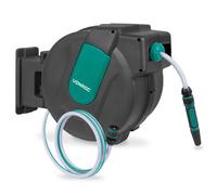 Avvolgitubo automatico - Include tubo da giardino da 35 m, ugello e raccordi