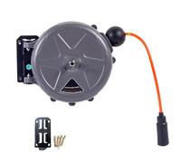 Avvolgitubo automatico retrattile ad aria a ritrazione lenta con 10 m di aria per officina, garage, giardino, lavaggio auto all'aperto, mulinello da giardino