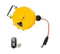 Avvolgitubo automatico retrattile con tubo dell'aria da 10 m a ritrazione lenta per lavaggio auto all'aperto officina garage giardino riparazione auto avvolgitubo