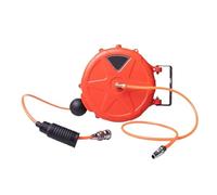 Avvolgitubo Automatico Retrattile For Aria Compressa Con Tubo Del'aria Da 10 M A Lenta Retrazione For Lavaggio Auto All'aperto, Officina, Garage, Irrigazione Del Giardino(Orange)