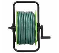 Avvolgitubo autoportante con tubo da giardino da 30 m, set da 1/2", carrello con ugello spray e set di collegamento, per irrigazione da giardino