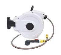 Avvolgitubo Da Giardino, Automatico, For Acqua, Tubo Retrattile For Esterni, Attrezzatura For Autolavaggio Comodità A Portata Di Mano(White 10 meters)