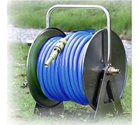 Avvolgitubo da giardino in acciaio inox, montabile a parete/pavimento con manovella per una facile irrigazione, avvolgitubo in metallo resistente per le esigenze del tuo giardino
