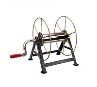 Avvolgitubo da giardino in metallo, avvolgitubo a manovella, per montaggio a parete/pavimento/letto di camion, compatibile con carrello per tubi pesanti per giardino agricolo, lavaggio auto e