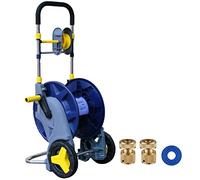 Avvolgitubo da giardino resistente con ruote - Supporto per tubo rimovibile per una facile conservazione e irrigazione nel cortile, design salvaspazio per un'organizzazione efficiente
