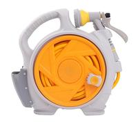 Avvolgitubo da Giardino Retrattile, Avvolgimento Automatico da 15M, Avvolgitubo Compatto con Ugello Spruzzatore a più Modi Yellow
