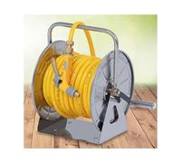 Avvolgitubo da giardino, scaffale da parete in acciaio inox per irrigazione e pulizia