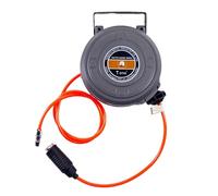 Avvolgitubo da parete per compressore d'aria, resistente, resistente ai raggi UV e antigelo, con staffa girevole a 180°, bobina d'aria per garage, officina, lunghezza 6 m